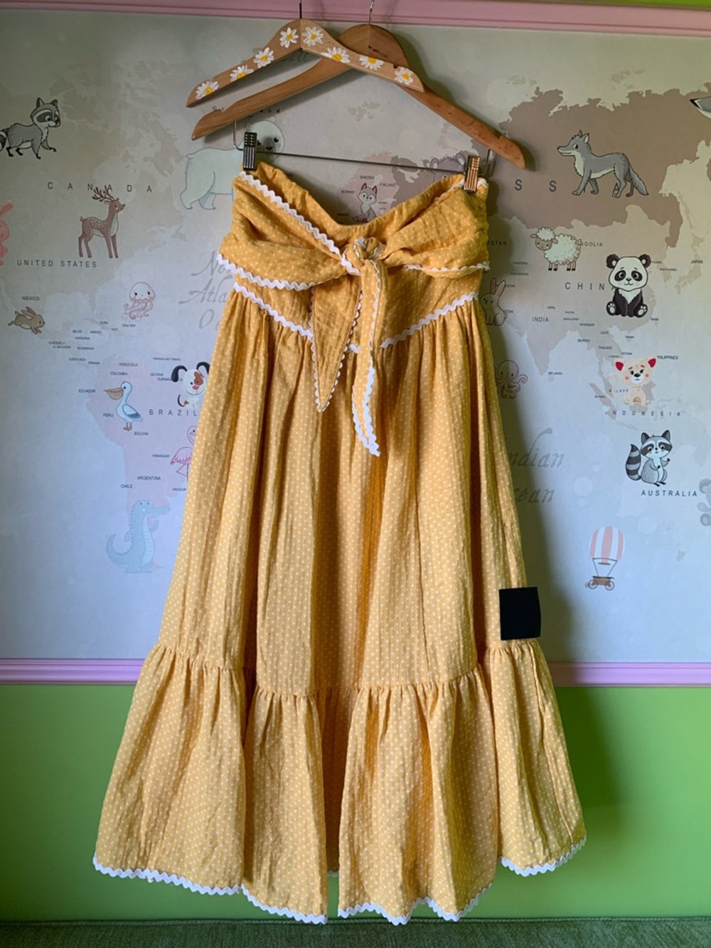 Delightful Design Yellow Polka Dot Midi Dress With Pockets
Lulus. - Picture 5 of 16